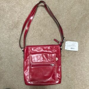 Giani Bernini red leather purse w/tag